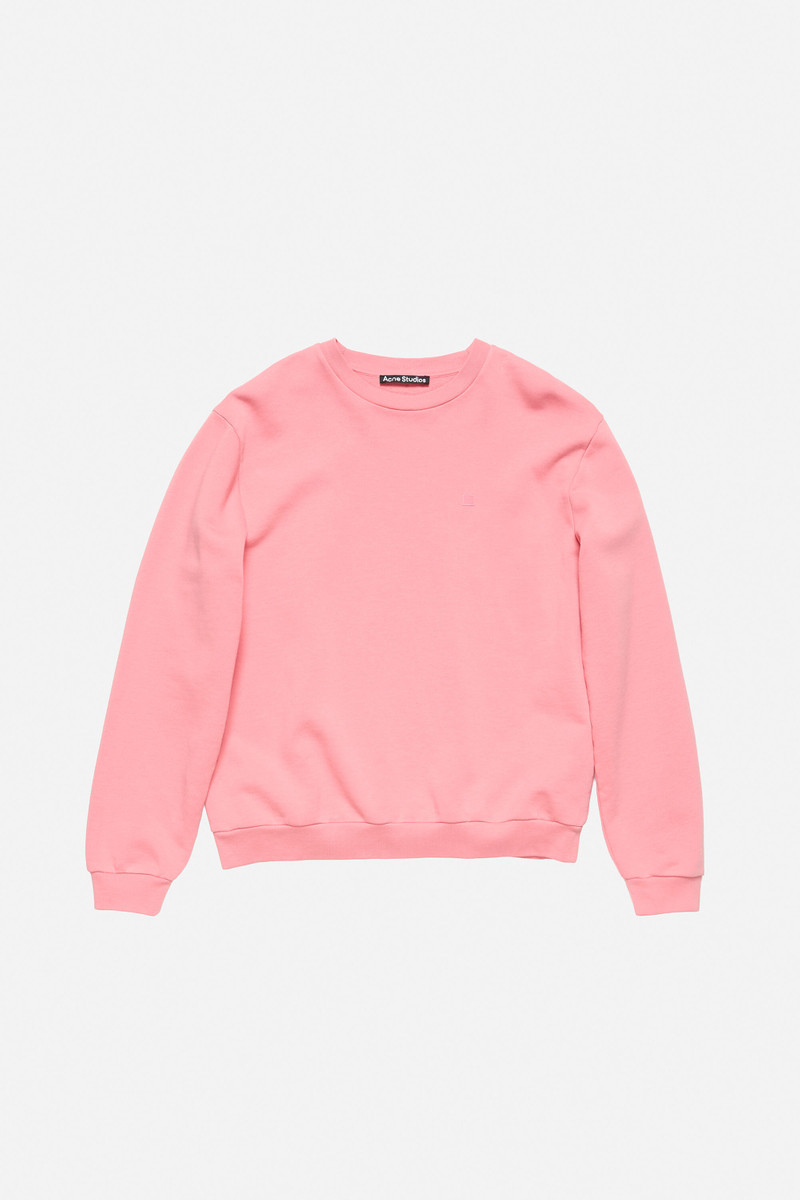 Crew neck fleece sweater - Tango pink 1