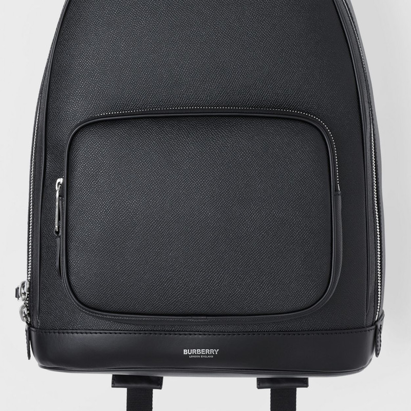 Grainy Leather Backpack 2