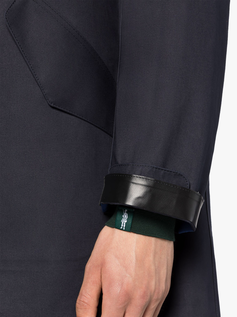 GRANISH NAVY BONDED COTTON HOODED COAT 5