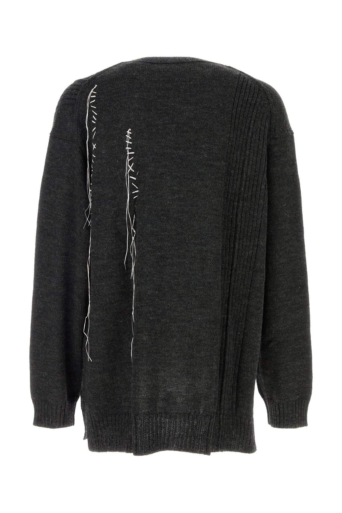 Graphite wool oversize cardigan - 2