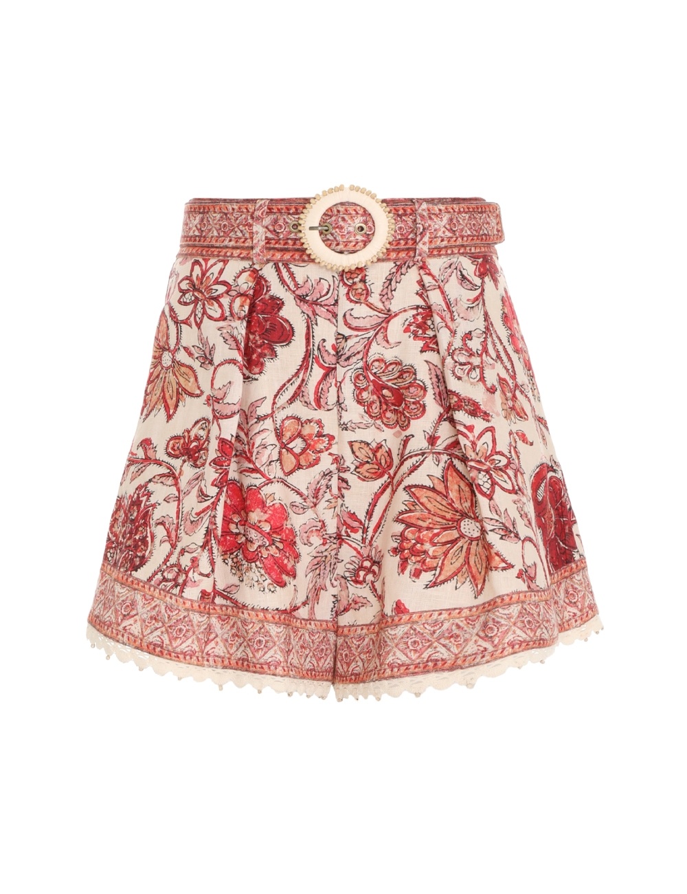 VITALI TRIMMED TUCK SHORT - 1