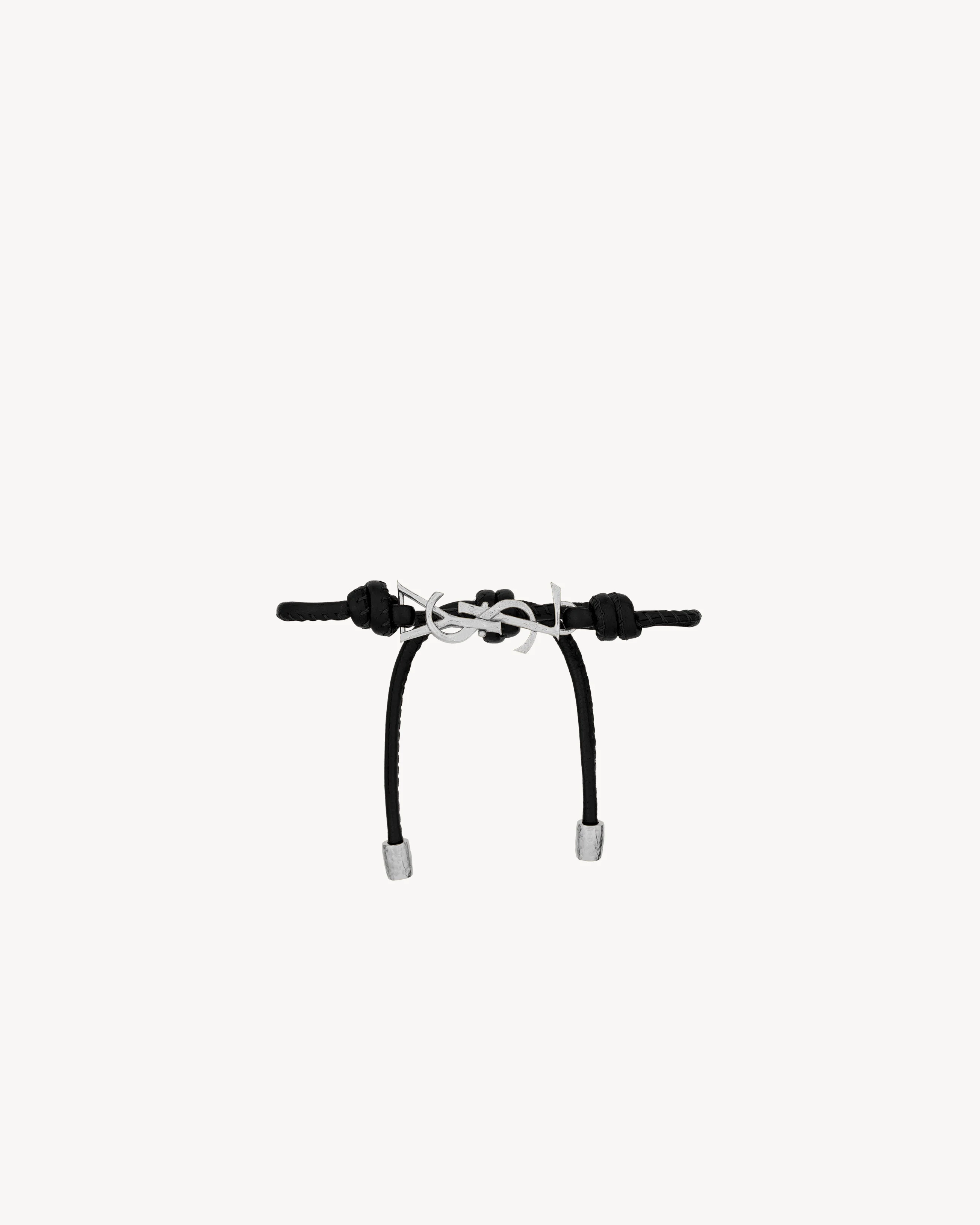 CASSANDRE CORD BRACELET IN LEATHER - 1