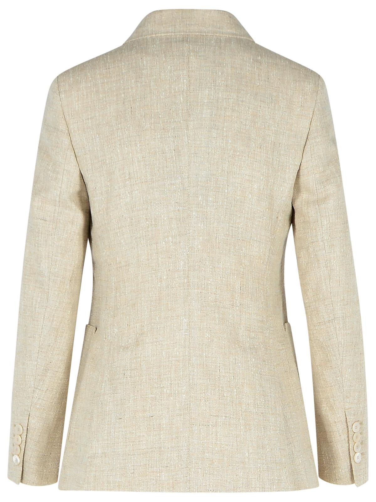 Max Mara Ivory Linen Blend Blazer Women - 3