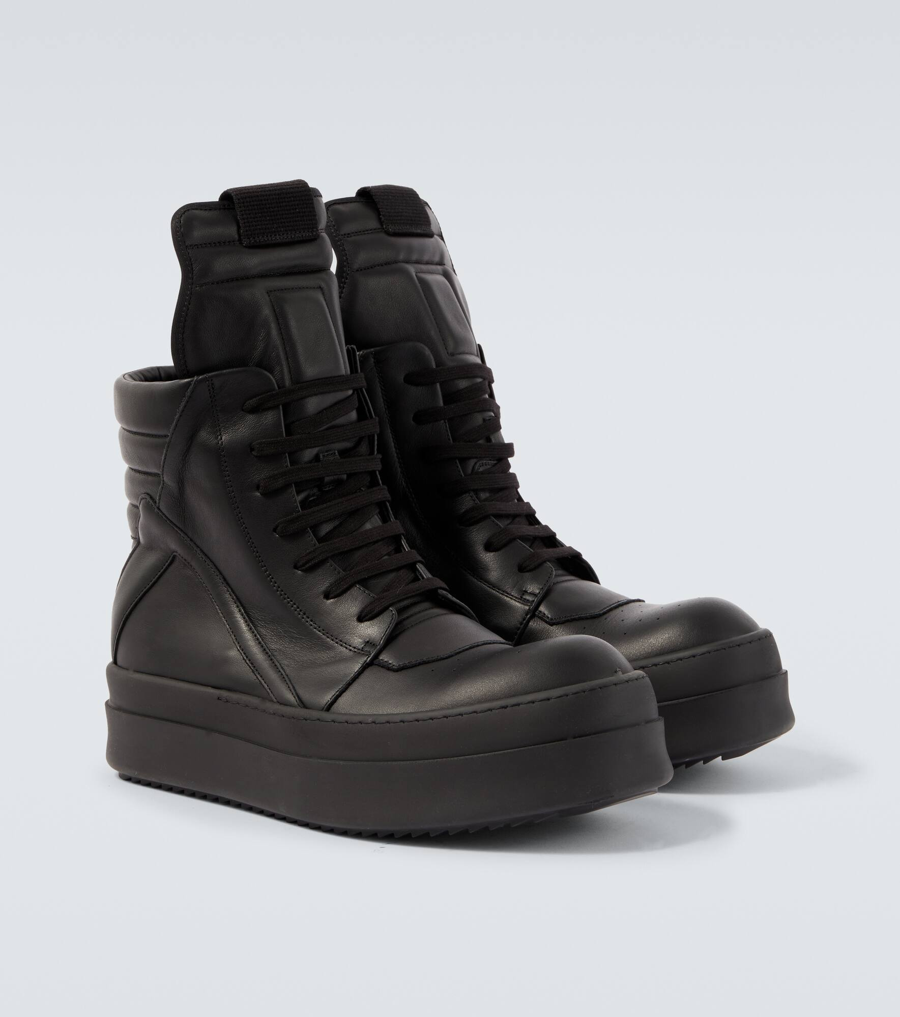 Mega Geobasket leather sneakers - 5
