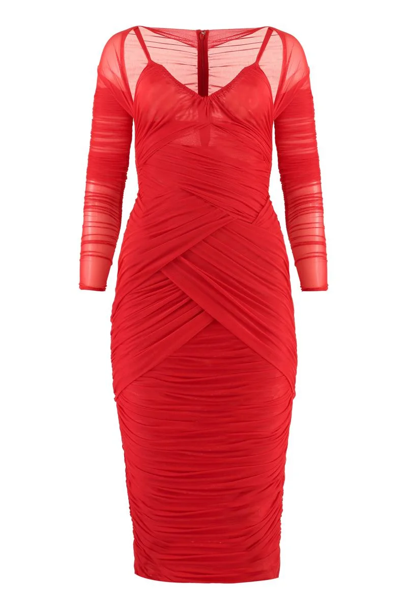 Dolce & Gabbana DOLCE & GABBANA DRAPED DRESS - 1