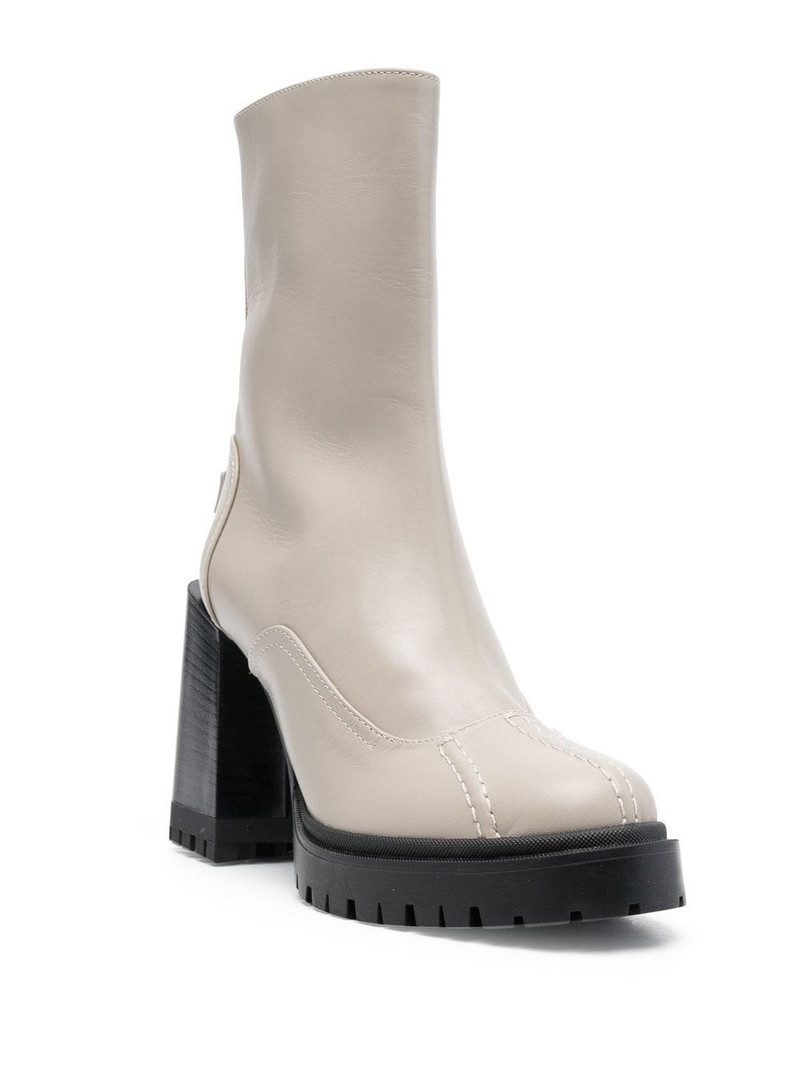 FURLA Climb leather ankle boots outlook