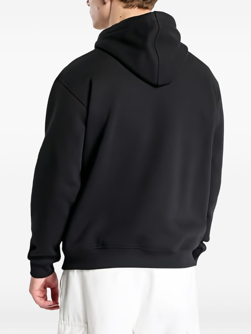 logo-embroidered hoodie 3