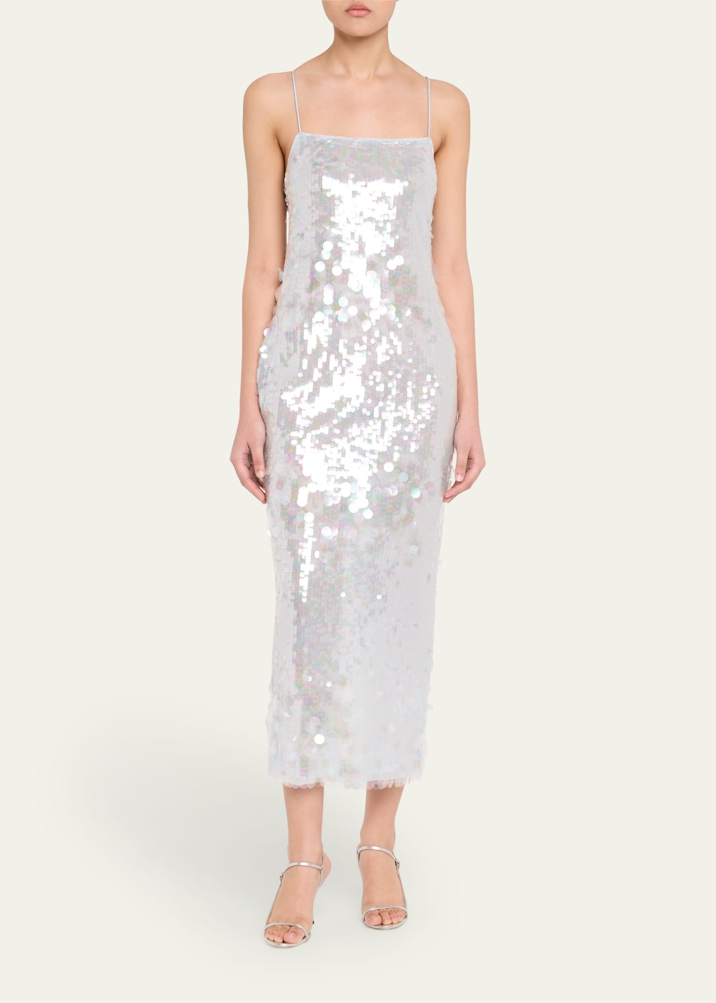 Alana Sleeveless Sequined Midi Dress - 2
