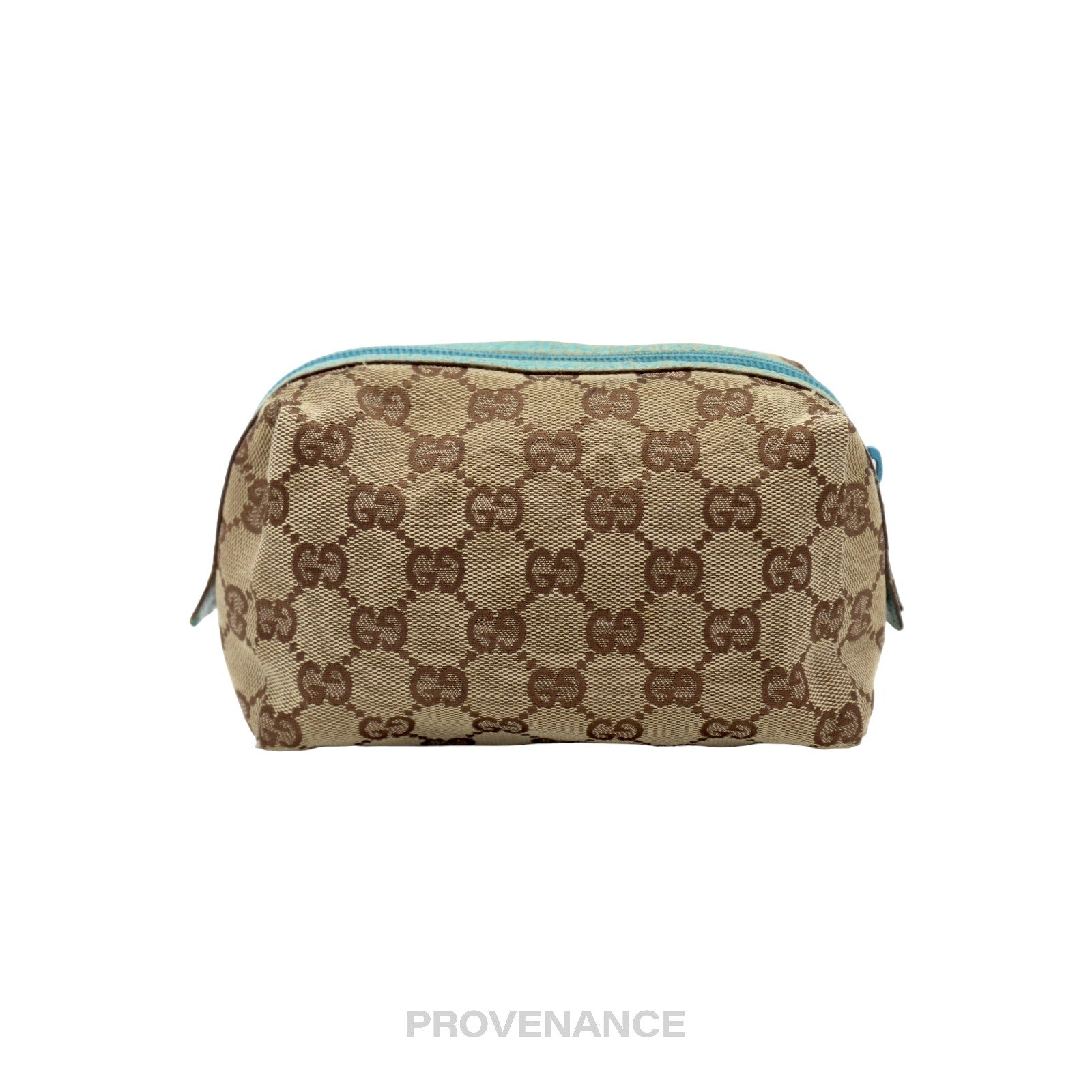 Gucci Zip Pouch - GG Canvas Turquoise - 2