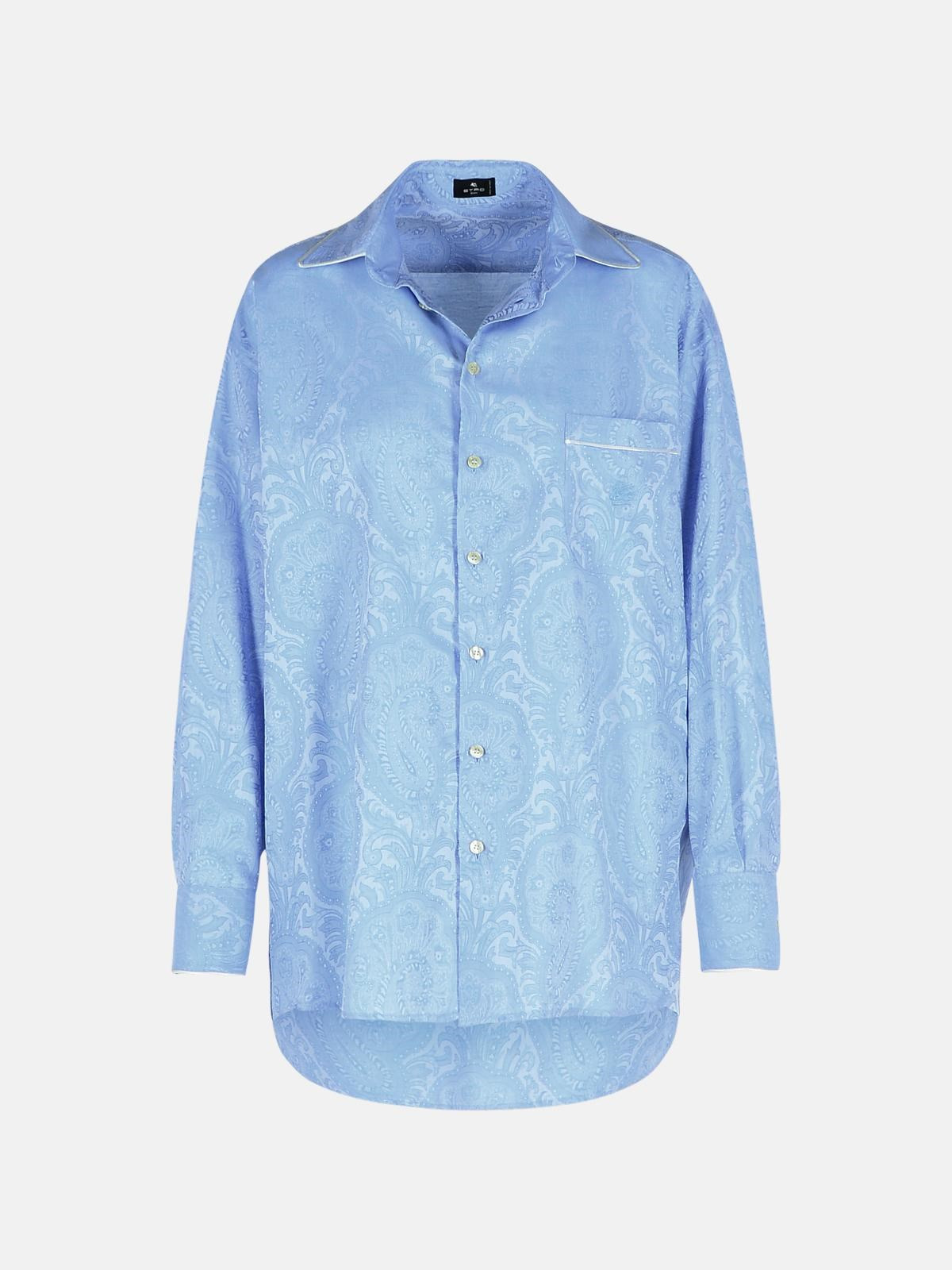 LIGHT BLUE COTTON SHIRT - 1