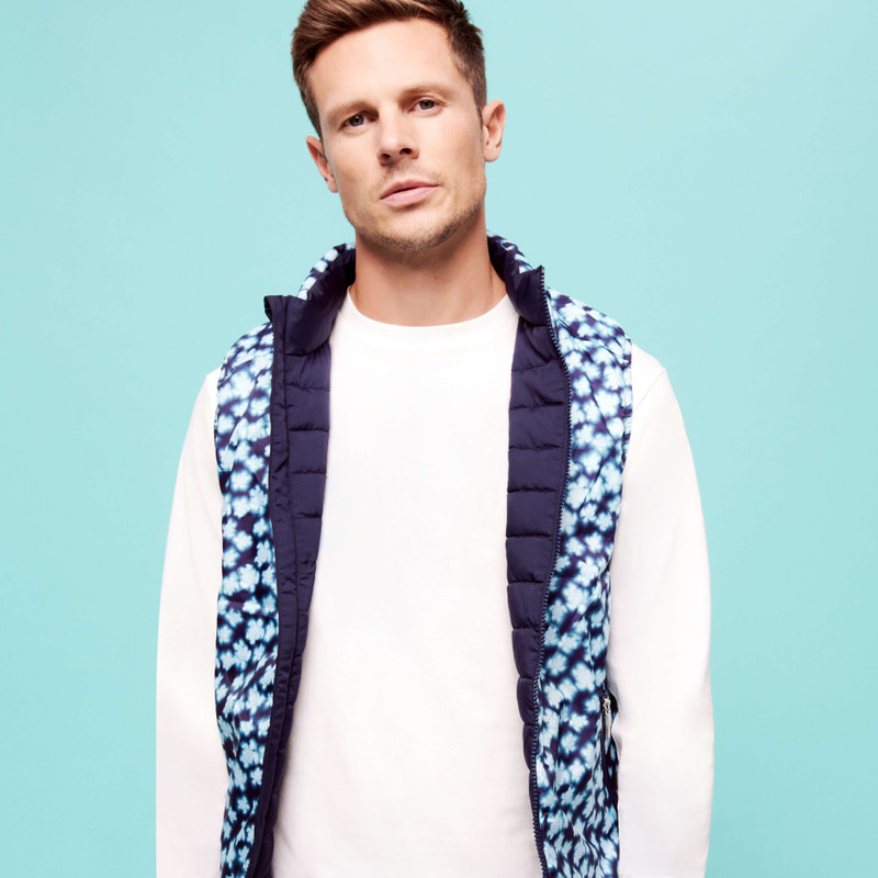 Unisex Reversible Sleeveless Jacket Blurred Turtles 9