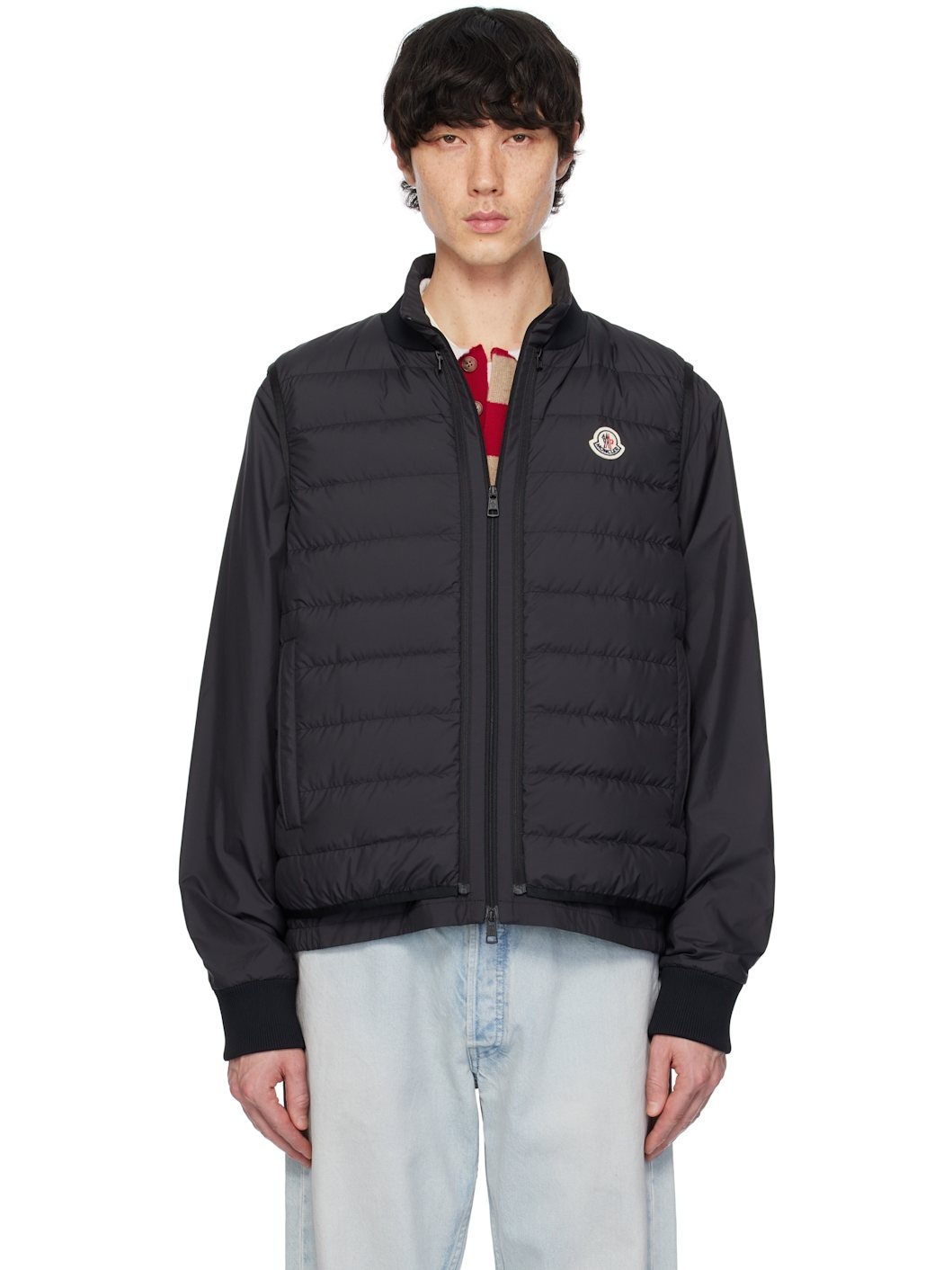 Black Verney 3-in-1 Short Jacket & Down Vest Set - 1