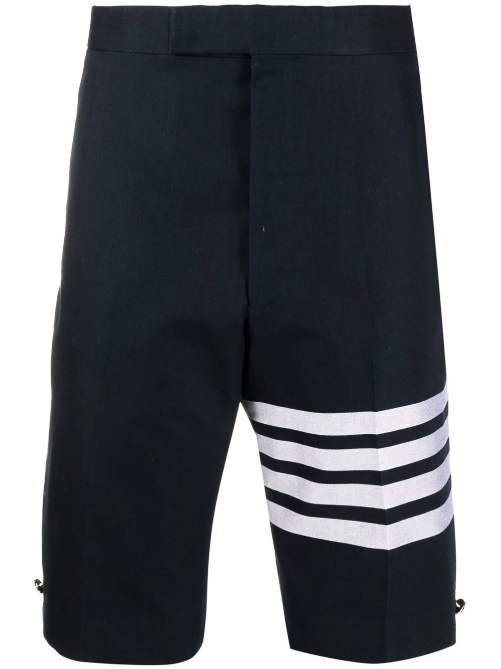 4-bar stripe cotton shorts - 1