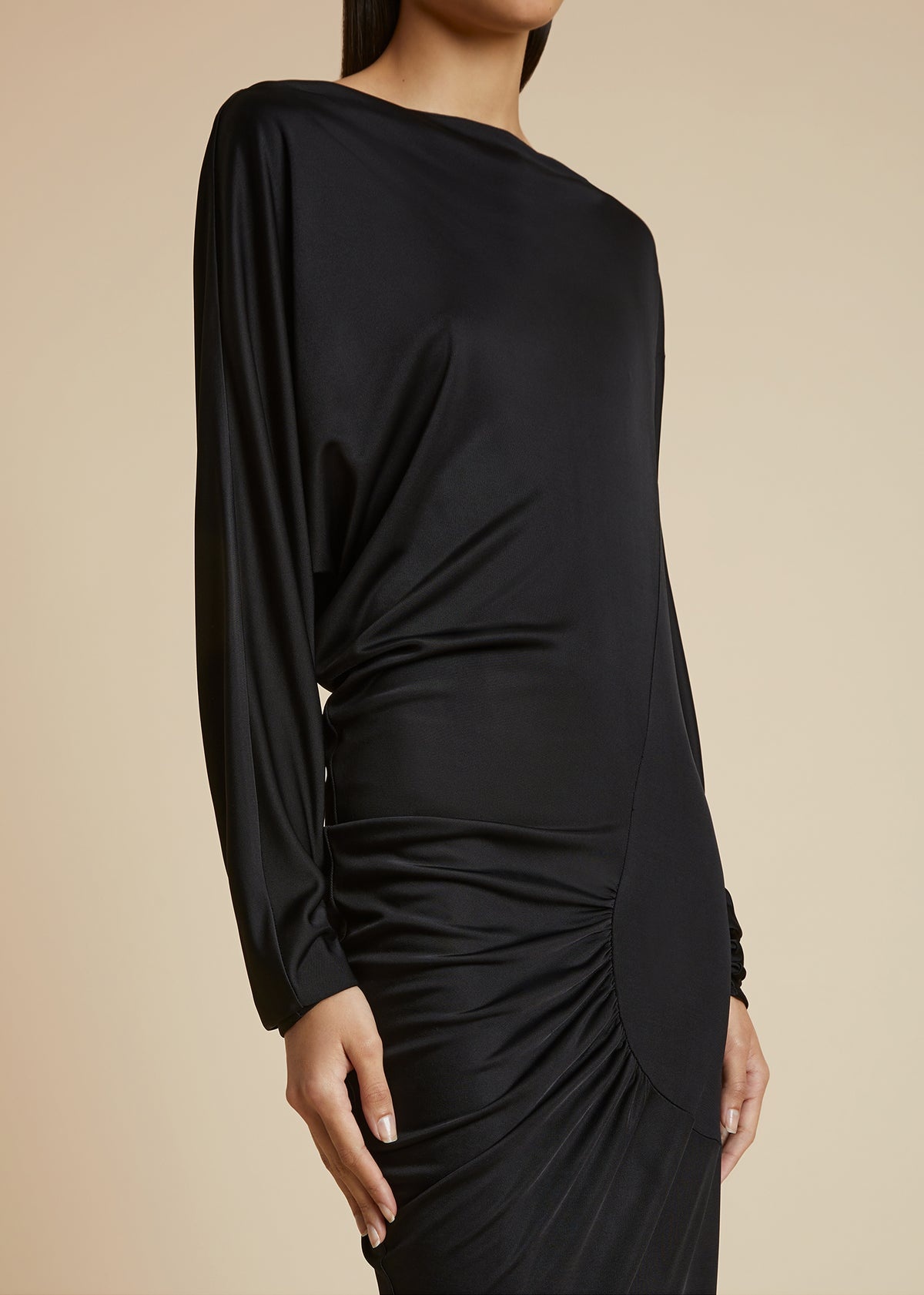 The Oron Dress in Black - 4