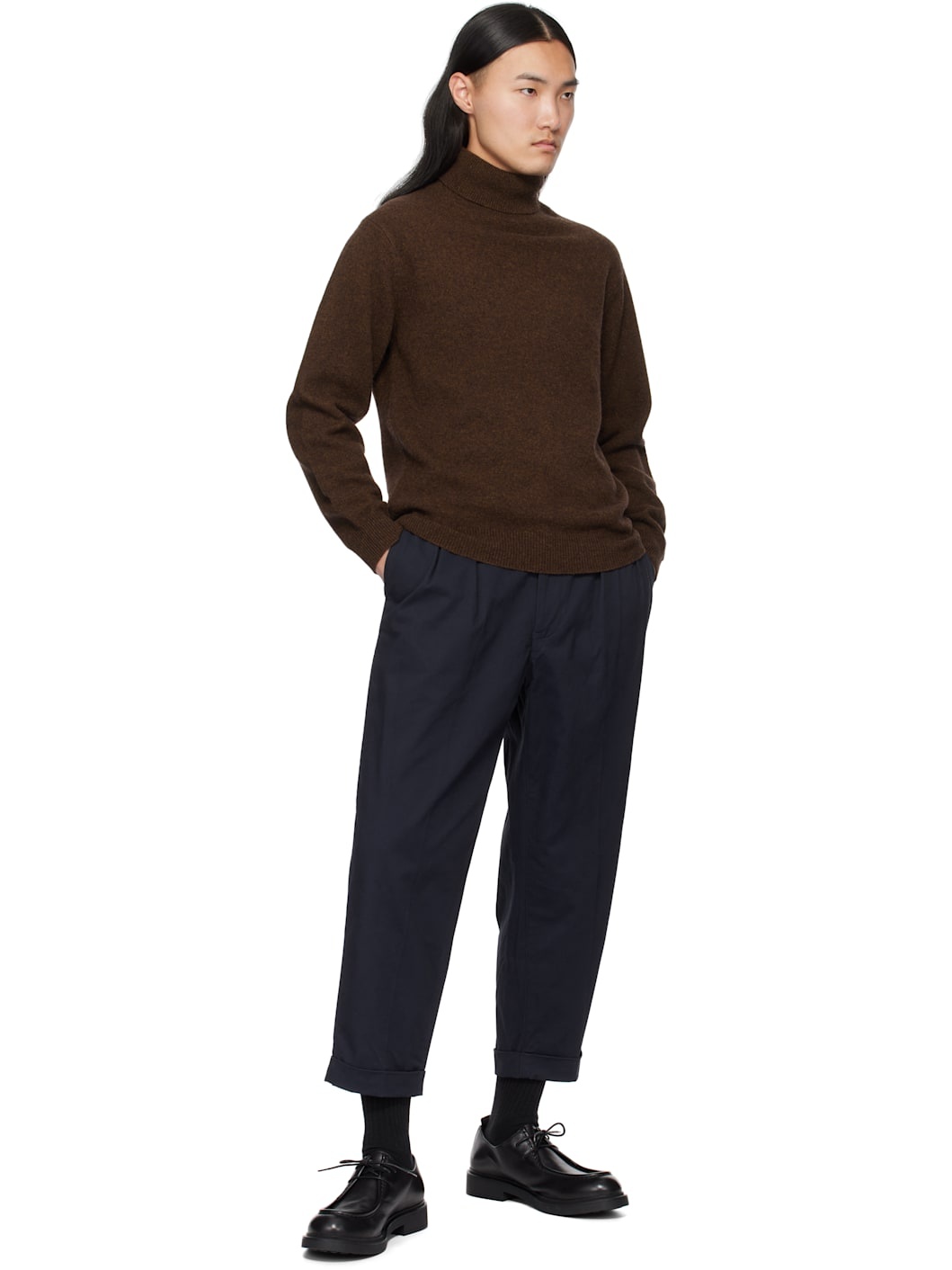 Brown 9G Turtleneck - 4