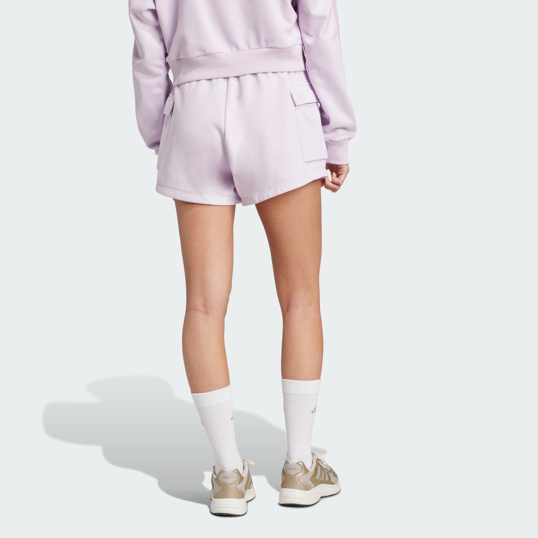 Essentials Small Logo French Terry Cargo Shorts - 3