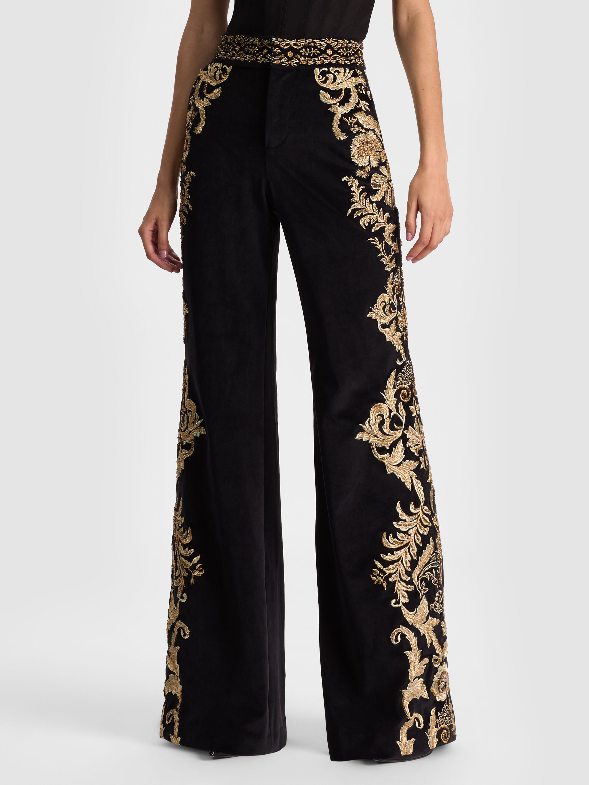 DYLAN EMBROIDERED PANT - 2