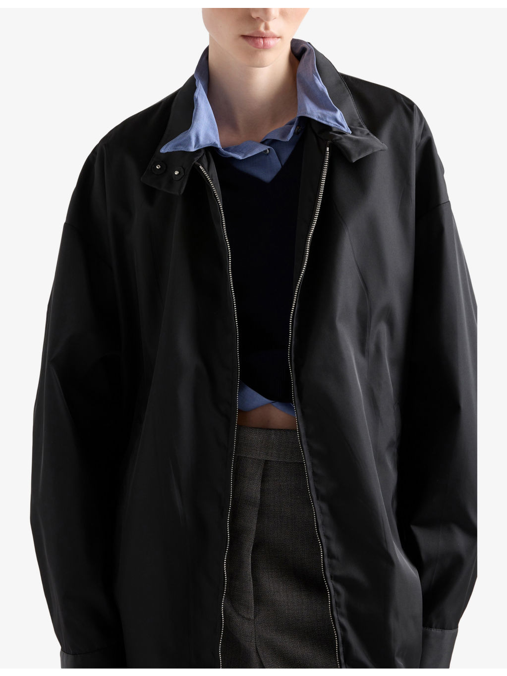 Loose-Fit Re-Nylon Blouson Jacket - 3