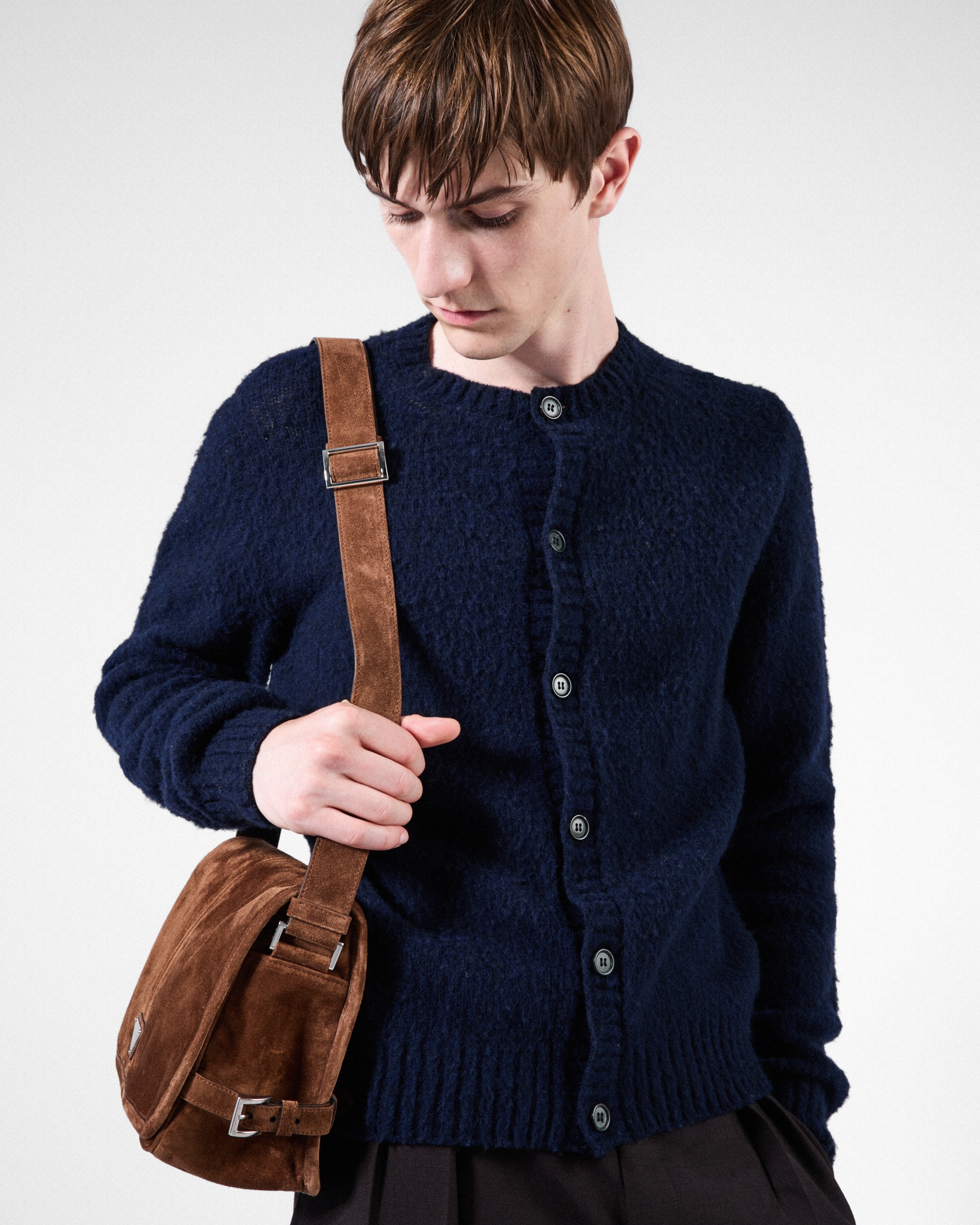 Suede shoulder bag - 7