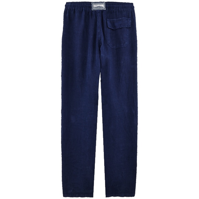 Men Linen Pants Solid - 2