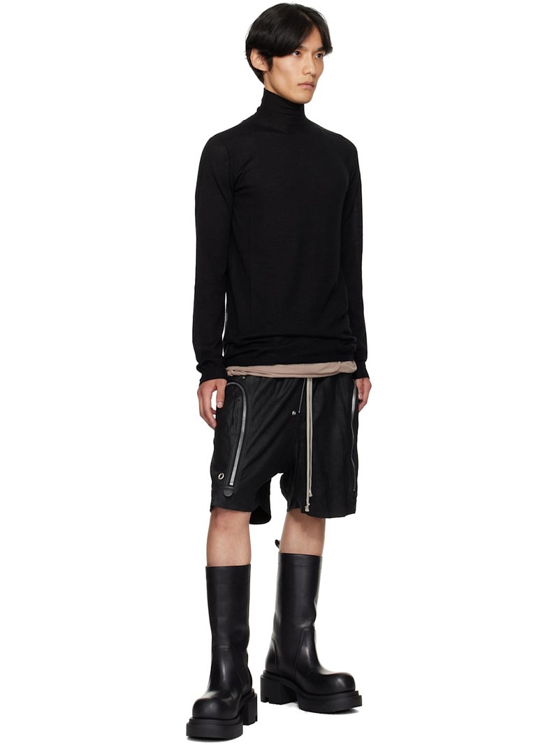 Rick Owens Black Concordians Level Turtle Sweater outlook