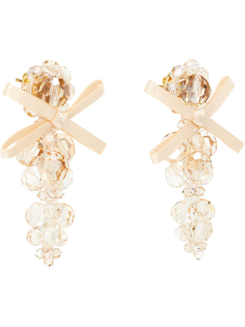Simone Rocha Petite Bow Cluster Earrings outlook