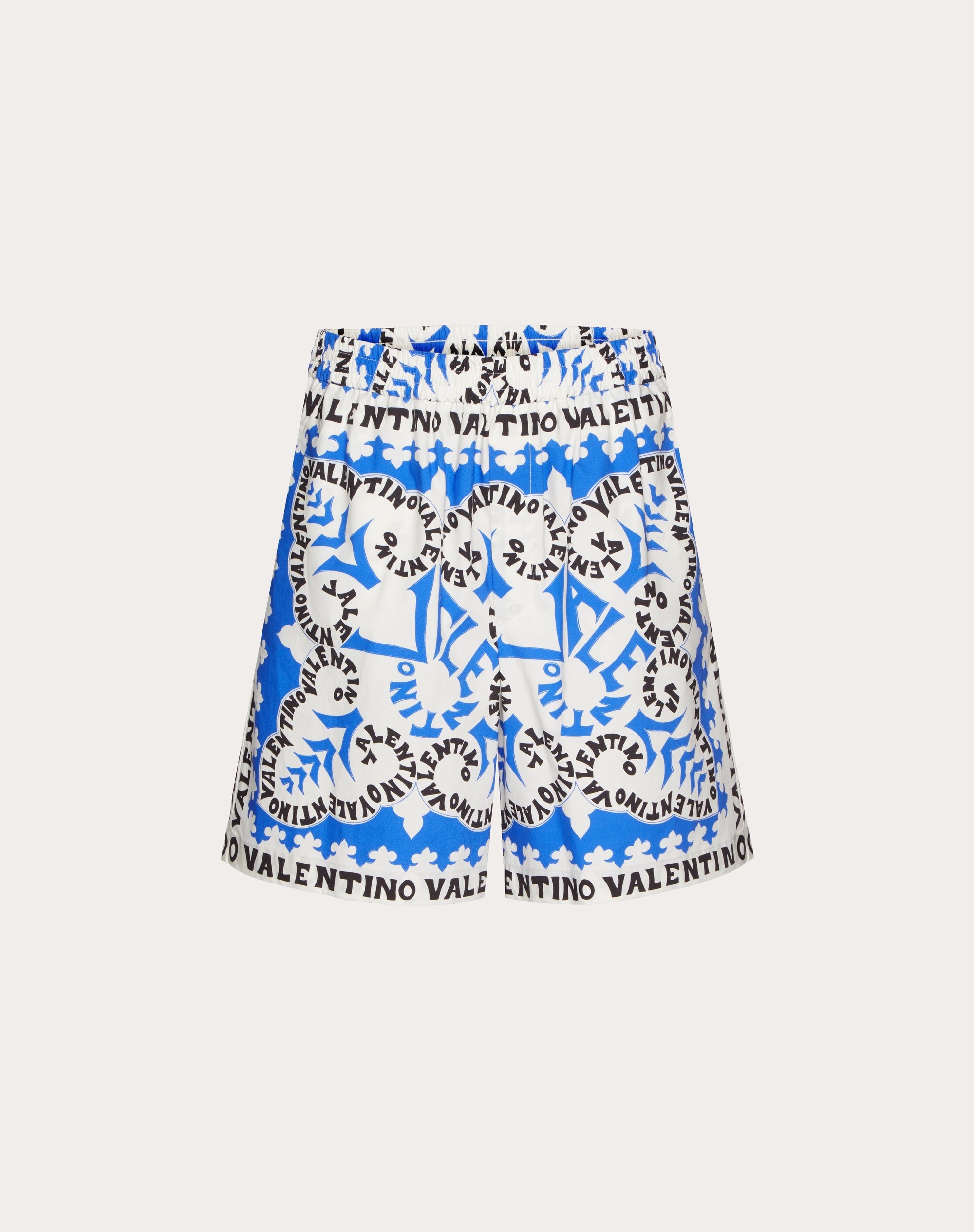 MINI BANDANA PRINT COTTON BERMUDA SHORTS - 1