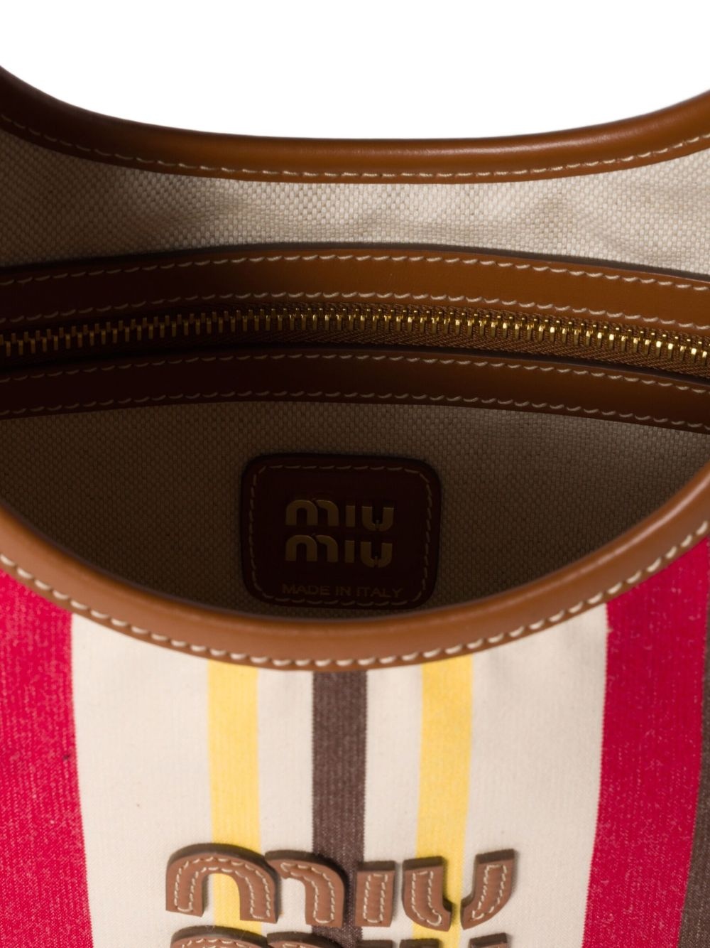 Ivy striped tote bag - 7