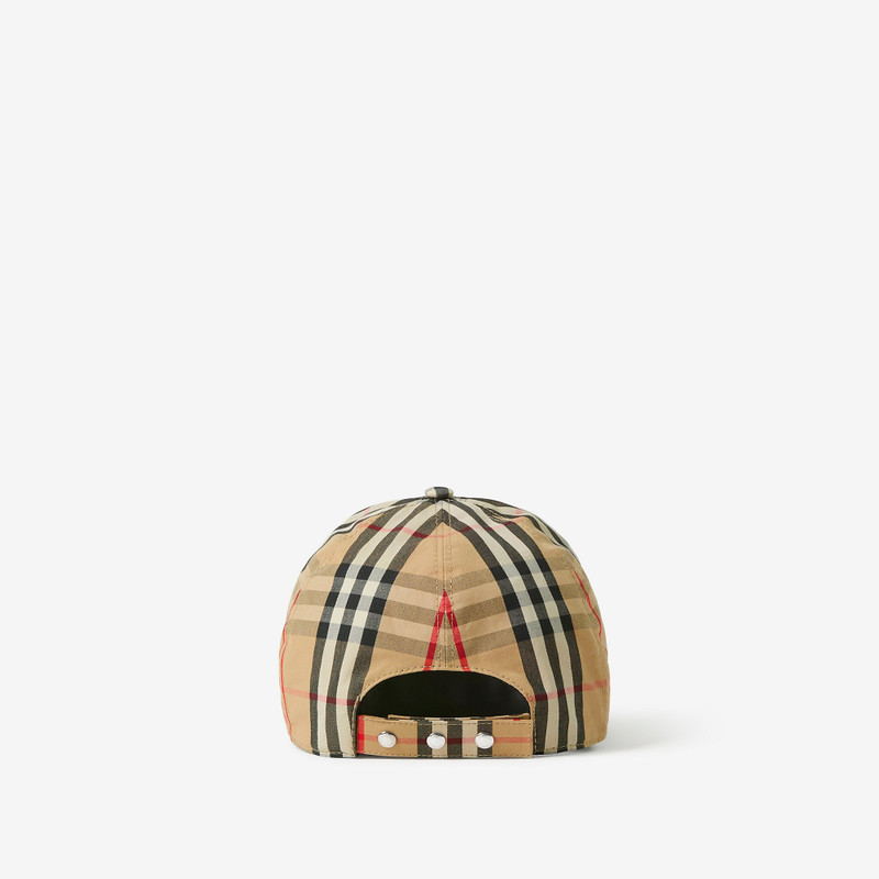 Monogram Motif 아이콘 줄무늬 면 야구 모자 3