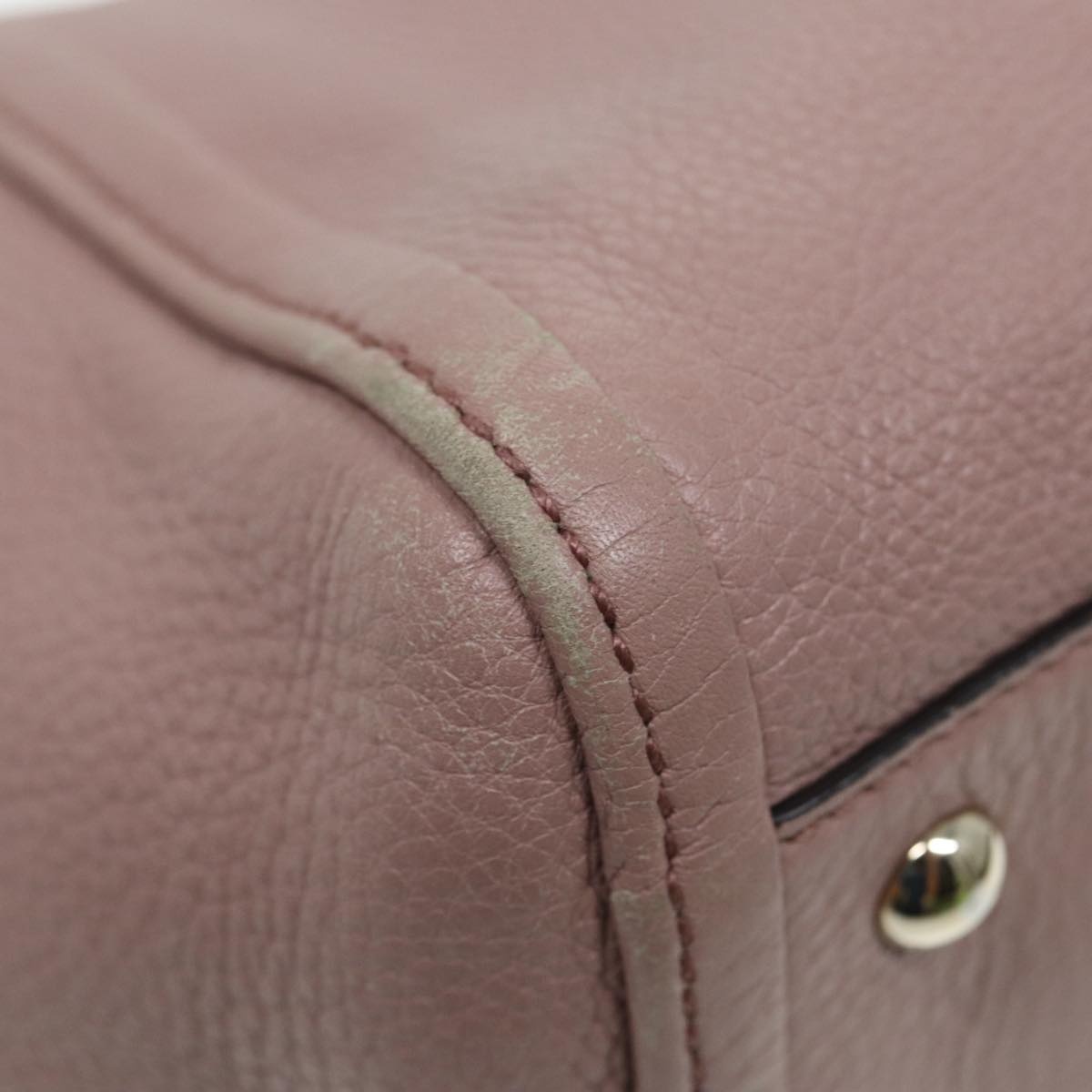 GUCCI Soho Hand Bag Leather Gold Pink - 15