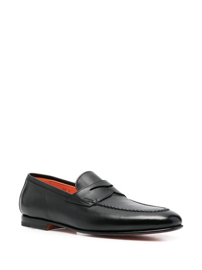 Santoni Penny leather loafers outlook
