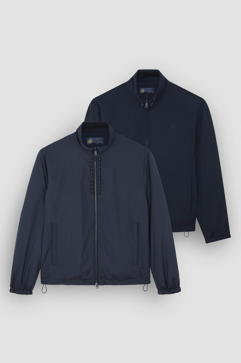 REVERSIBLE BLOUSON IN WOOL, SILK, AND MICROFIBER 1