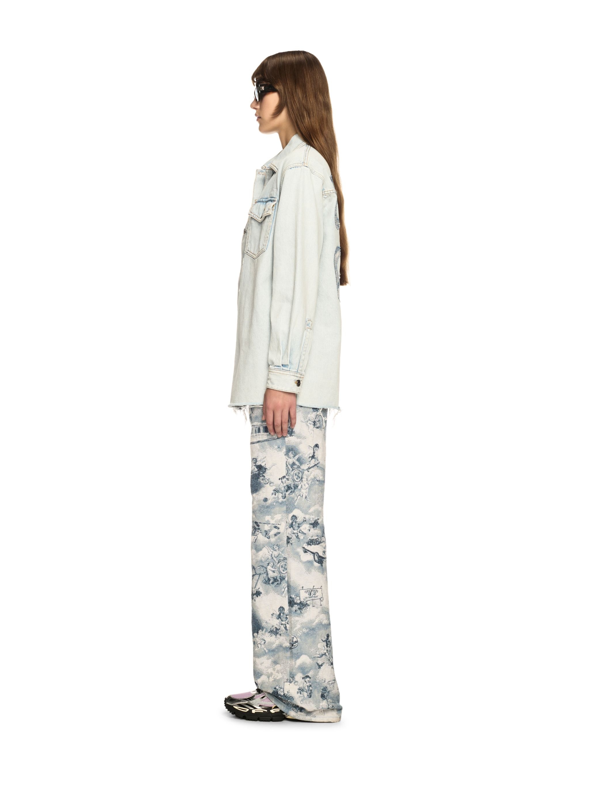 White Denim Fresco Arrow Shirt Jacket - 3