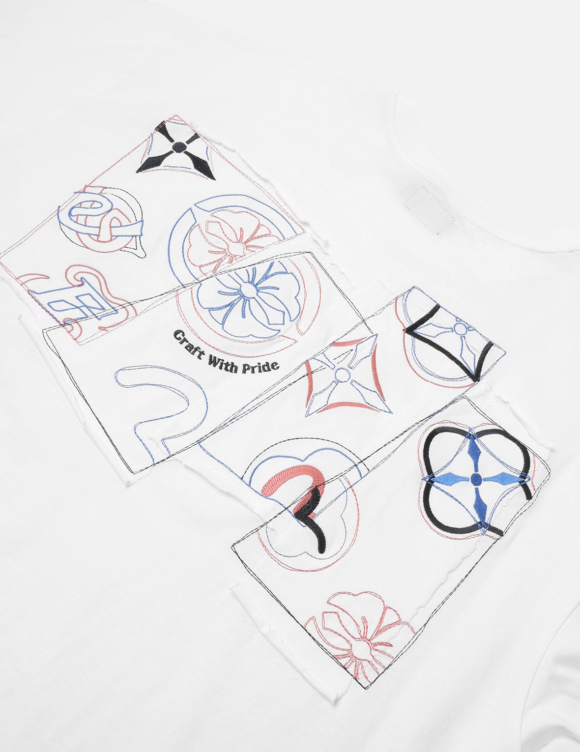 Logo and Kamon Embroidery Loose Fit T-Shirt - 6