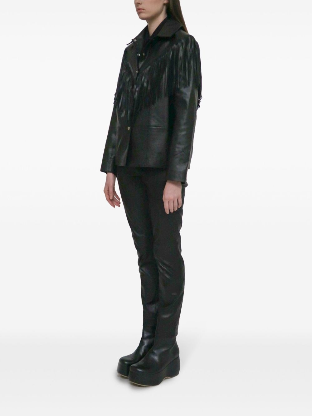 cropped skinny trousers - 3