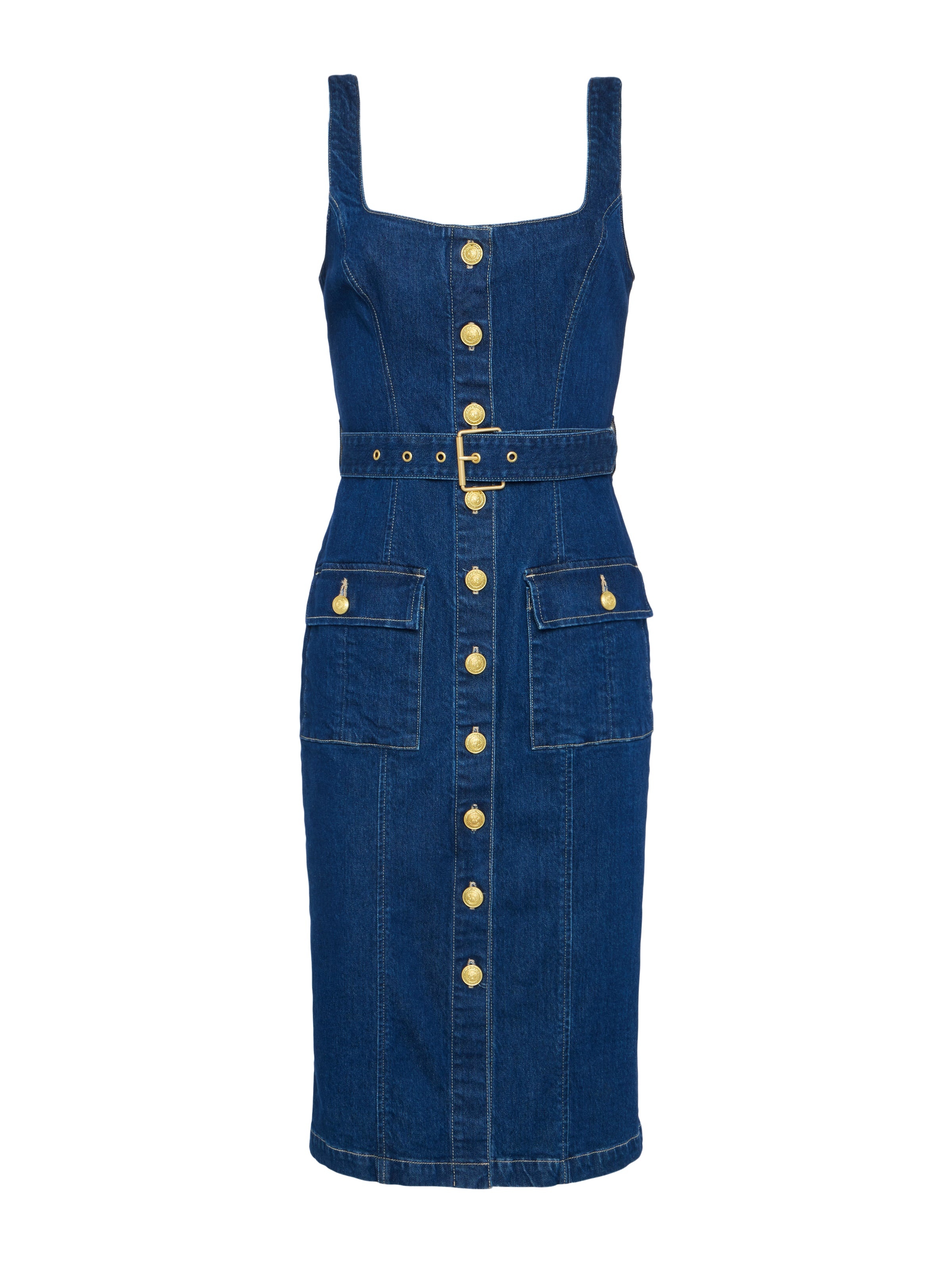 Idy Button-Front Dress - 1