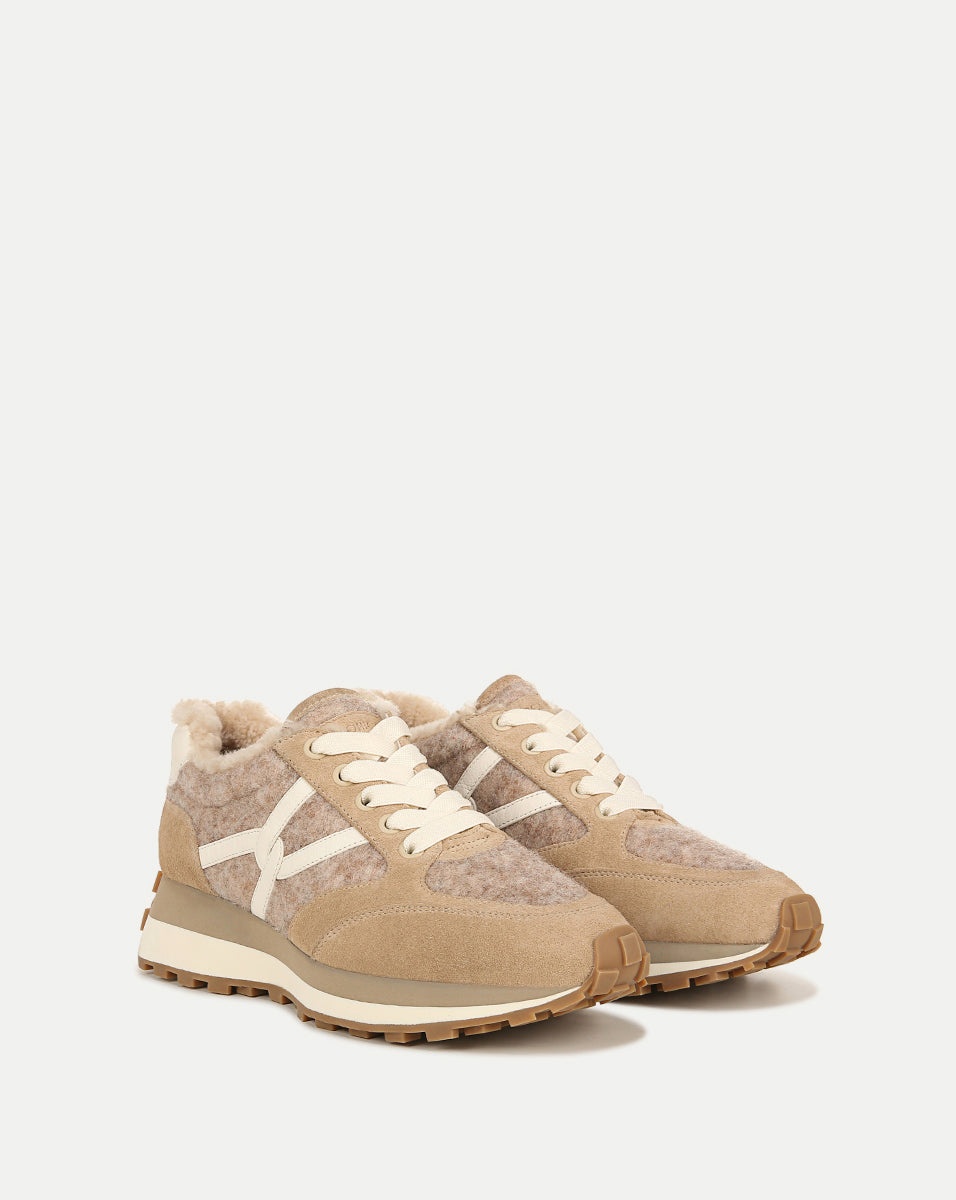 VALENTINA SHEARLING SNEAKER - 2