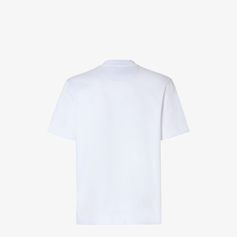 FENDI T-Shirt White cotton T-shirt outlook