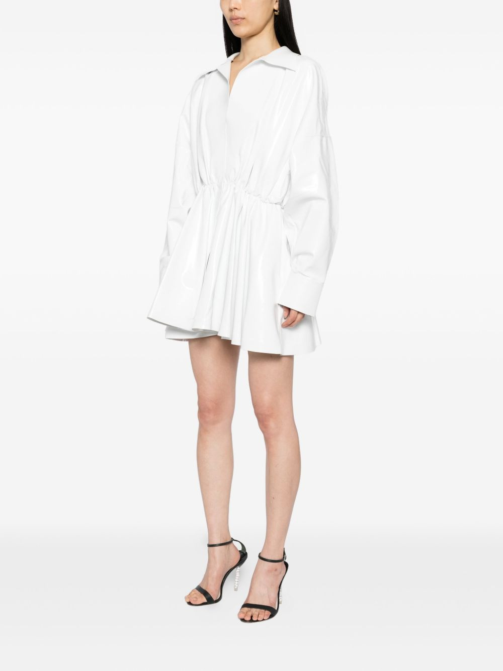 shirt flared mini dress - 3