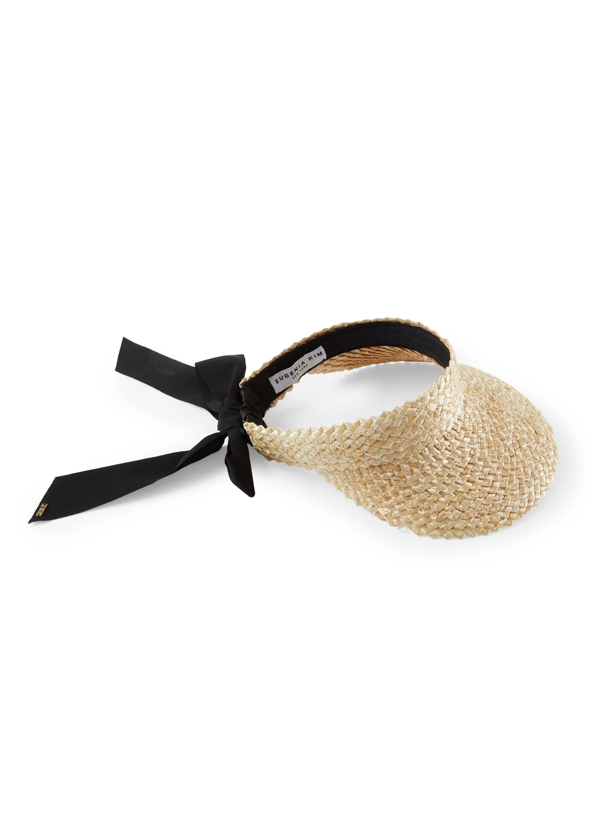 Women's Ricky Straw Self-Tie Visor - Natural - 1