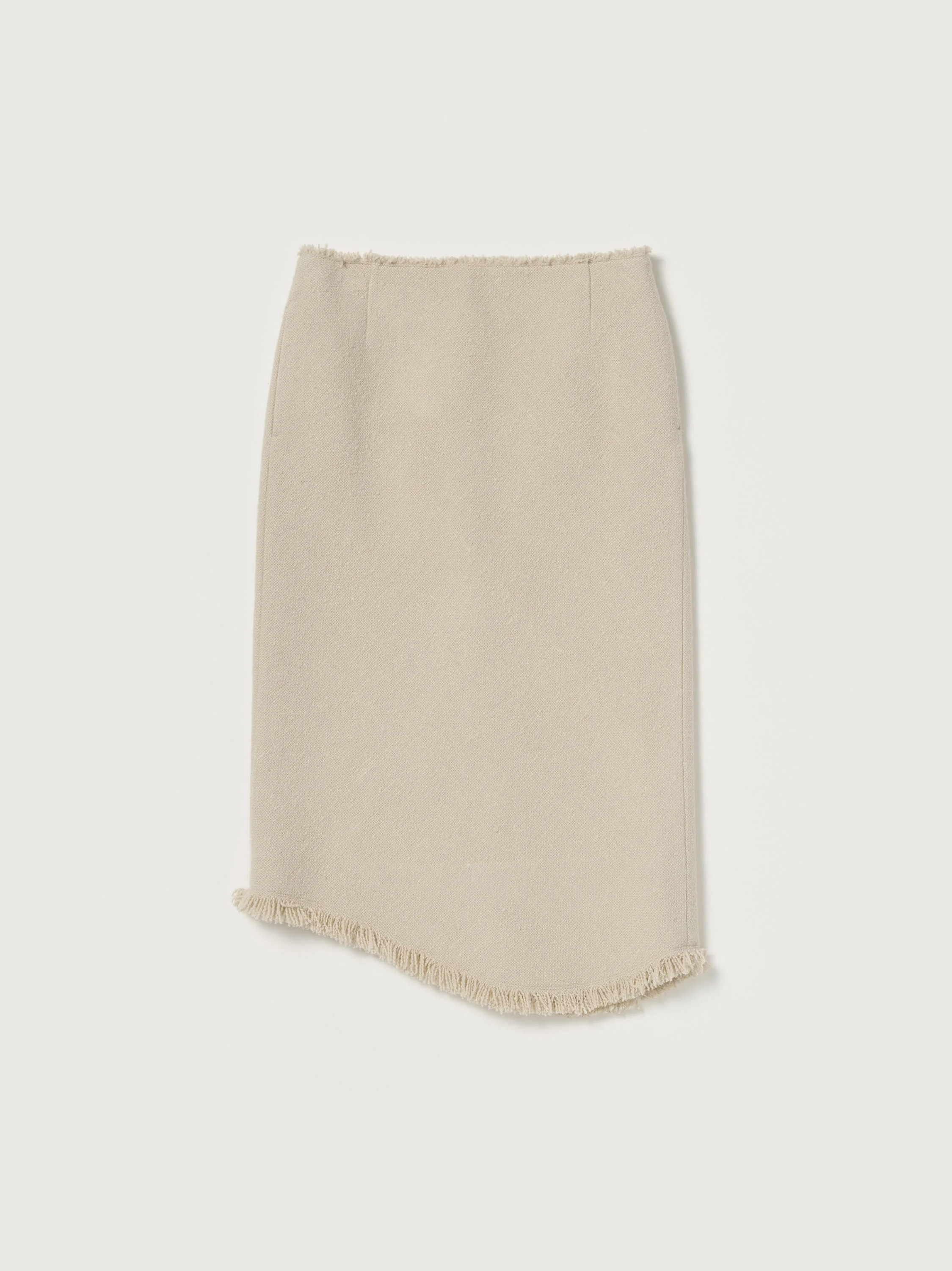 HOMESPUN TWEED FRINGE SKIRT - 1