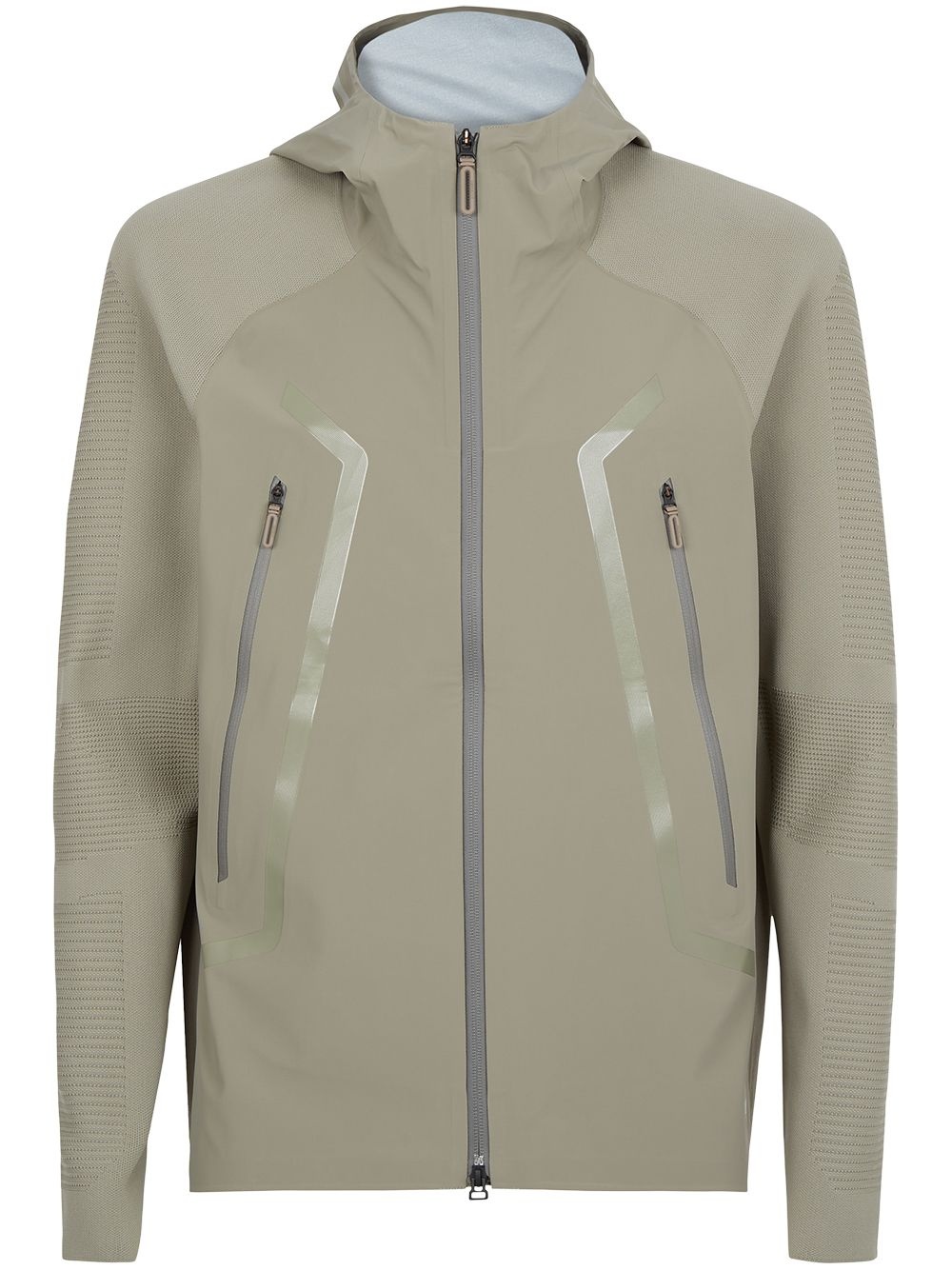 zip-up panelled jacket - 1