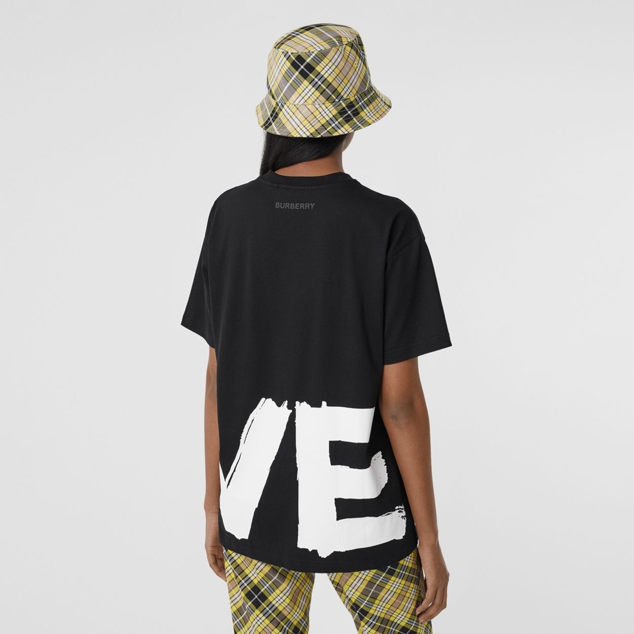 Love Print Cotton Oversized T-shirt - 4