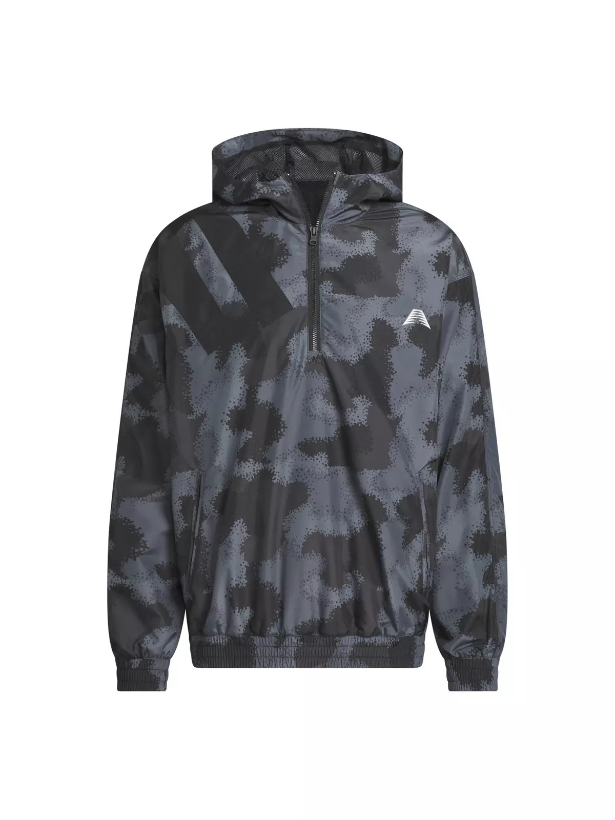 Men's Anthony Edwards Camp AOP Hooded Anorak -Grey - 6