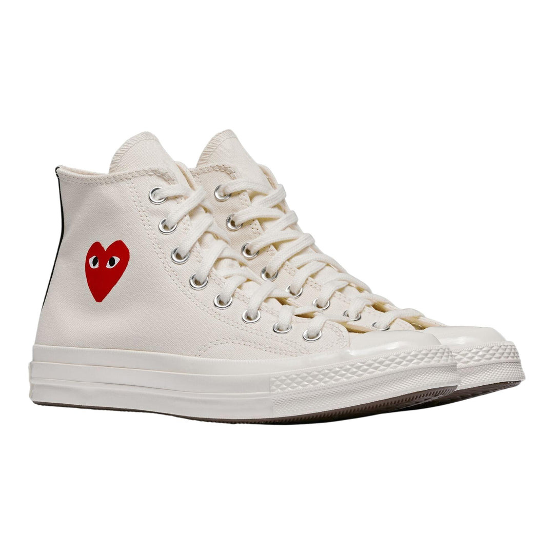 Converse Small Red Heart High Top Sneakers - 2