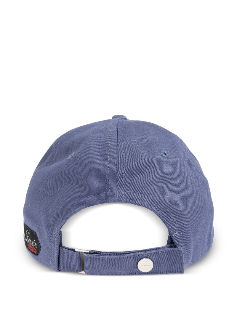 Lanvin Signature logo-patch baseball cap outlook