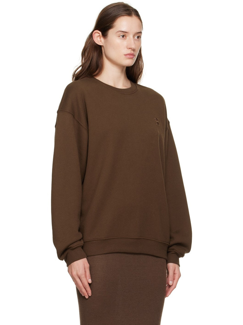 ÉTERNE Brown Oversized Sweatshirt outlook