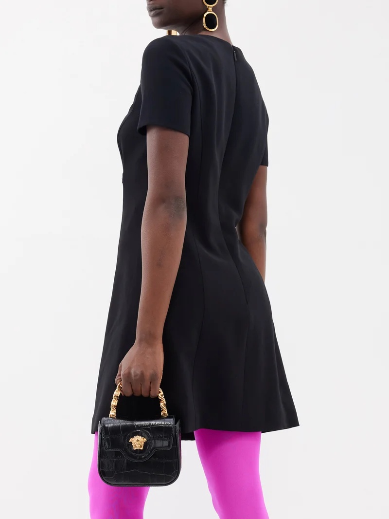 VERSACE Medusa '95 cady mini dress | matchesfashion | REVERSIBLE