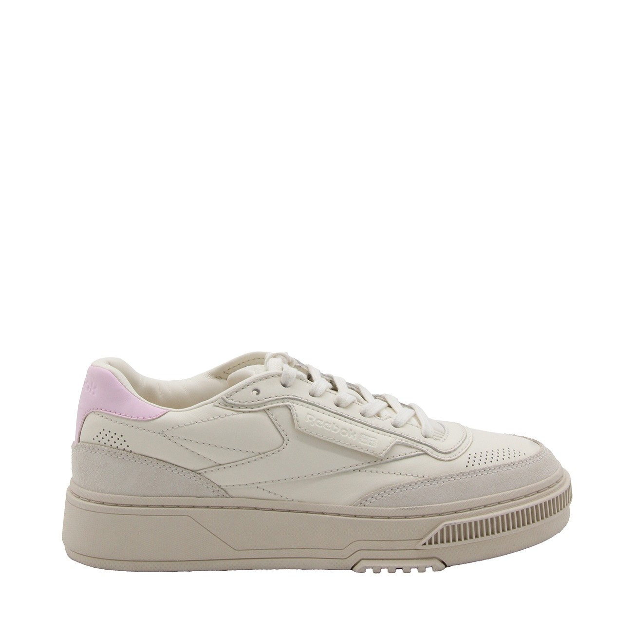REEBOK WHITE AND PINK レザー C LTD スニーカー Reebok white and pink leather c ltd sneakers | angelominetti