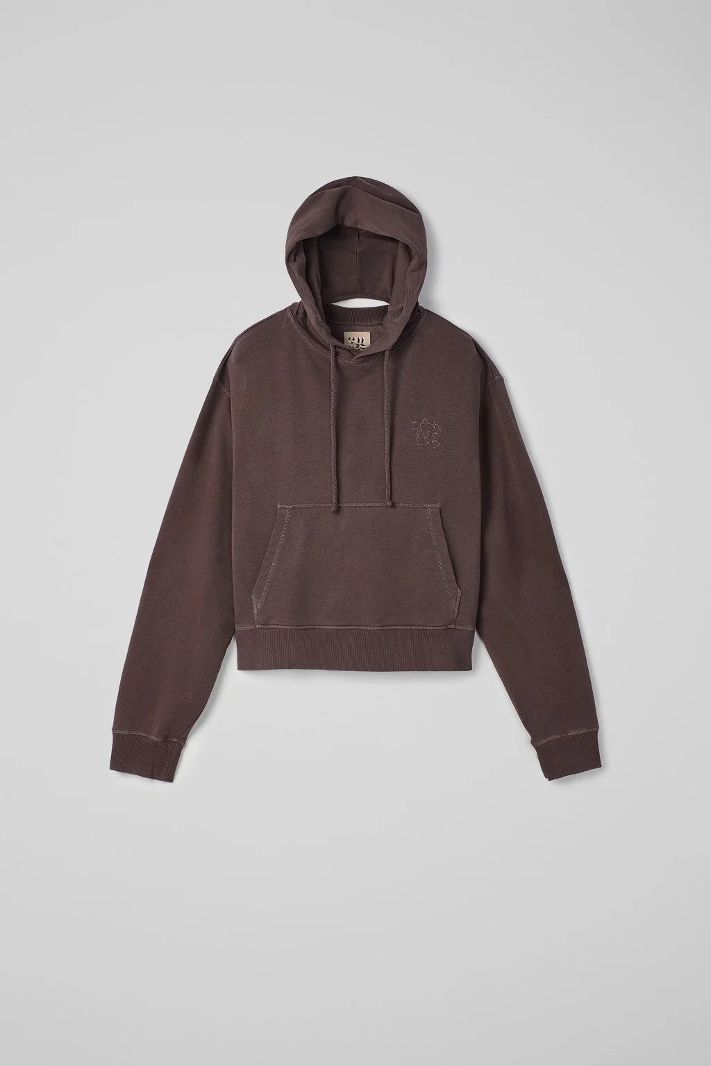 Dusty Brown Organic Cotton Hoodie - 1